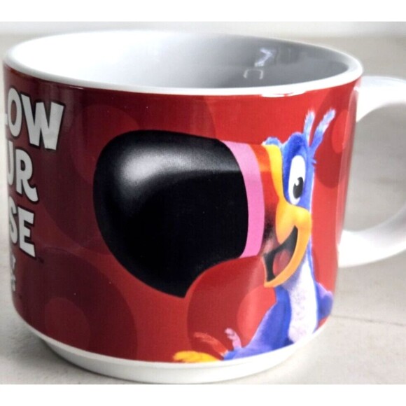 Kellogg's Fruit Loops Coffee Mug Cup Follow Your Nose Toucan Sam Cereal - Picture 3 of 4